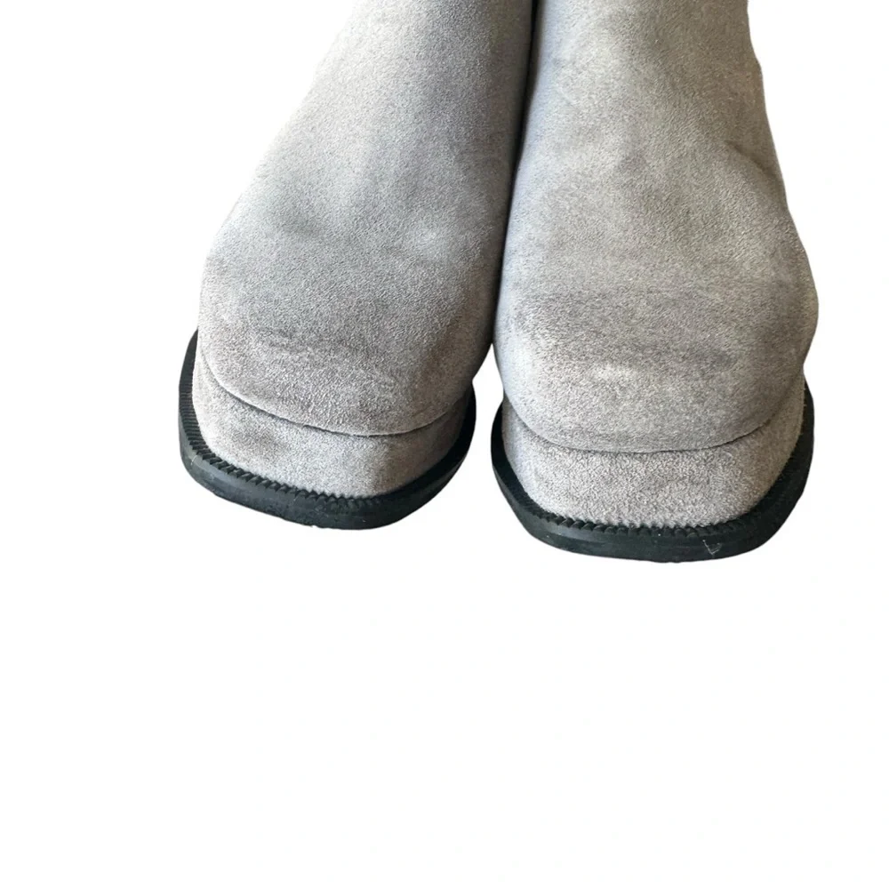 Jeffrey Campbell - Grey Suede Platform Boots Sz 7